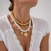 Pendant Necklace Alloy Shell Starfish Conch Animal Zodiac Geometric Electroplated Clavicle Chain For Women