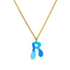 Pendant Necklace Alloy Stainless Steel Letter Dripping Oil Design