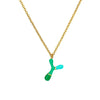 Pendant Necklace Alloy Stainless Steel Letter Dripping Oil Design