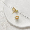 Pendant Necklace And Bracelet Accessories Copper Electroplated With Lines Pattern Hollow Design