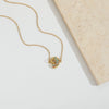 Pendant Necklace Animal Design Copper Electroplating Geometric Pattern Mixed Gemstone Setting O Word Chain For Women