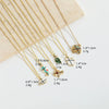 Pendant Necklace Animal Design Copper Electroplating Geometric Pattern Mixed Gemstone Setting O Word Chain For Women