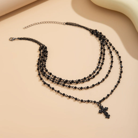 Pendant Necklace Artificial Crystal Geometric Gothic Electroplating Women's