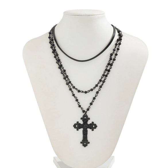 Pendant Necklace Artificial Crystal Geometric Gothic Electroplating Women's