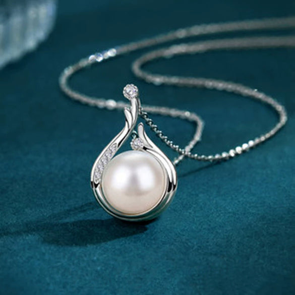 Pendant Necklace Artificial Pearl Copper Geometric Baroque Style Ochain For Women