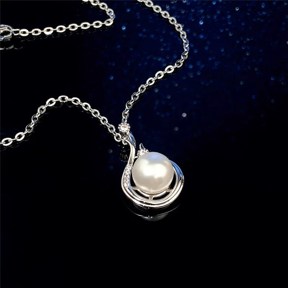 Pendant Necklace Artificial Pearl Copper Geometric Baroque Style Ochain For Women