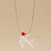 Pendant Necklace Bird Swallow Animal Pattern Copper Electroplating Women's