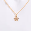 Pendant Necklace Birth Flower Geometric Stainless Steel Titanium Steel 18K Goldplated Electroplating O Chain Light Luxury Style Unisex