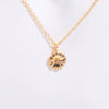 Pendant Necklace Birth Flower Geometric Stainless Steel Titanium Steel 18K Goldplated Electroplating O Chain Light Luxury Style Unisex