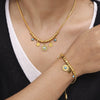 Pendant Necklace Bracelet Accessories 316L Stainless Steel Blue Turquoise Plated 18K Gold Fashion Light Luxury