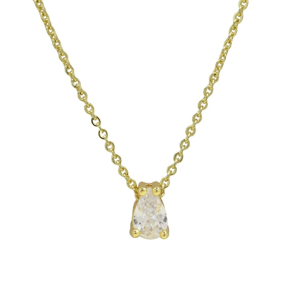 Pendant Necklace Brass Copper Dropshaped Electroplating December Birthstone Women's