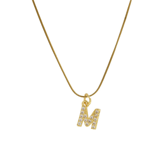 Pendant Necklace Brass Copper Microinlaid Zircon Electroplating Letters Numbers Text Style Ochain For Women