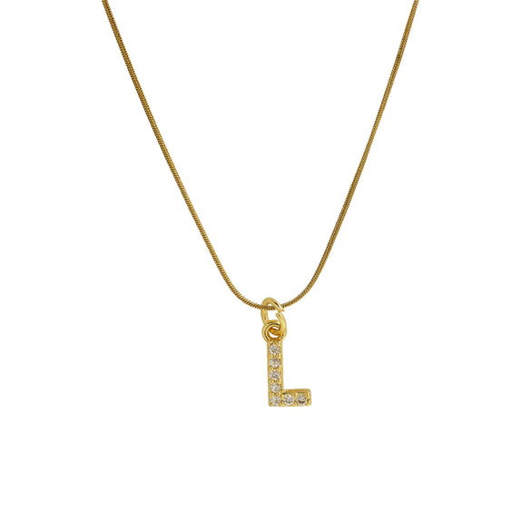Pendant Necklace Brass Copper Microinlaid Zircon Electroplating Letters Numbers Text Style Ochain For Women