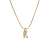 Pendant Necklace Brass Copper Microinlaid Zircon Electroplating Letters Numbers Text Style Ochain For Women