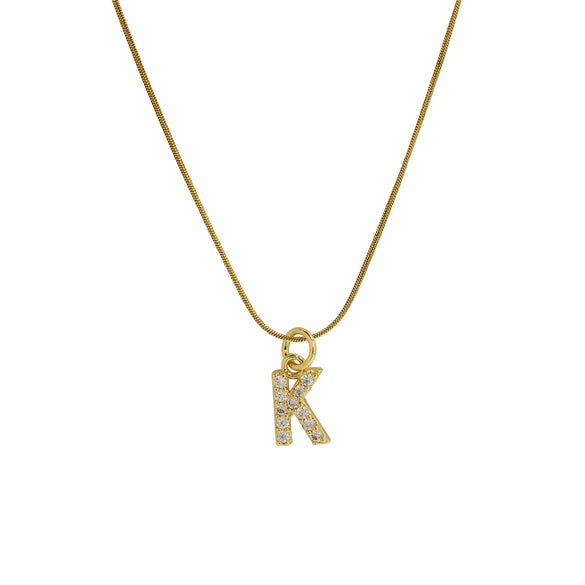 Pendant Necklace Brass Copper Microinlaid Zircon Electroplating Letters Numbers Text Style Ochain For Women