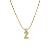 Pendant Necklace Brass Copper Microinlaid Zircon Electroplating Letters Numbers Text Style Ochain For Women