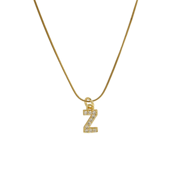 Pendant Necklace Brass Copper Microinlaid Zircon Electroplating Letters Numbers Text Style Ochain For Women