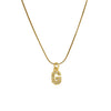 Pendant Necklace Brass Copper Microinlaid Zircon Electroplating Letters Numbers Text Style Ochain For Women