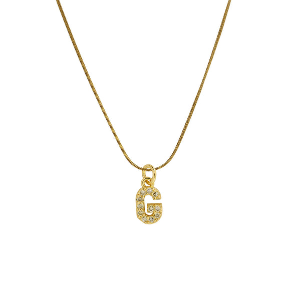 Pendant Necklace Brass Copper Microinlaid Zircon Electroplating Letters Numbers Text Style Ochain For Women