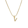 Pendant Necklace Brass Copper Microinlaid Zircon Electroplating Letters Numbers Text Style Ochain For Women