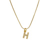 Pendant Necklace Brass Copper Microinlaid Zircon Electroplating Letters Numbers Text Style Ochain For Women