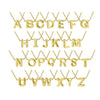 Pendant Necklace Brass Copper Ochain Electroplating Letters Numbers Text Style