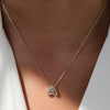 Pendant Necklace Brass Copper Ochain With Letters Numbers Text Electroplating