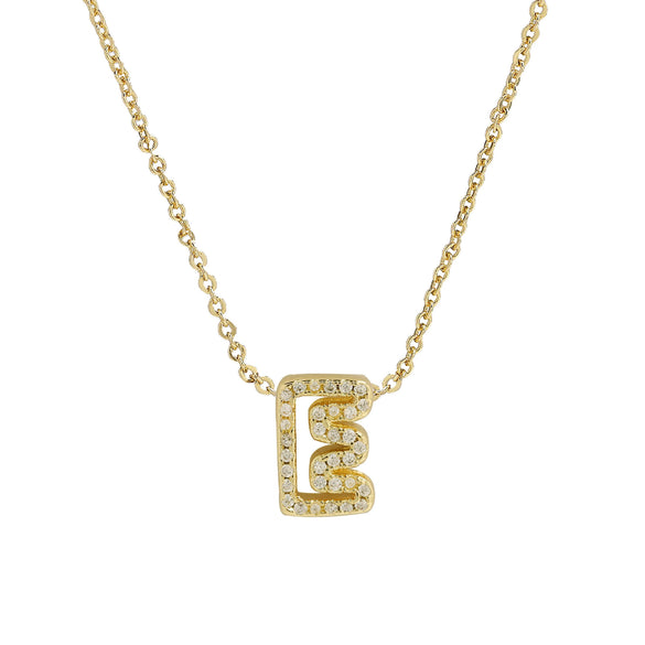 Pendant Necklace Brass Copper Ochain With Letters Numbers Text Electroplating