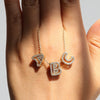 Pendant Necklace Brass Copper Ochain With Letters Numbers Text Electroplating