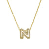Pendant Necklace Brass Copper Ochain With Letters Numbers Text Electroplating