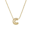 Pendant Necklace Brass Copper Ochain With Letters Numbers Text Electroplating