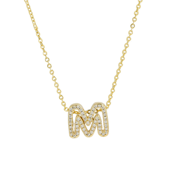 Pendant Necklace Brass Copper Ochain With Letters Numbers Text Electroplating