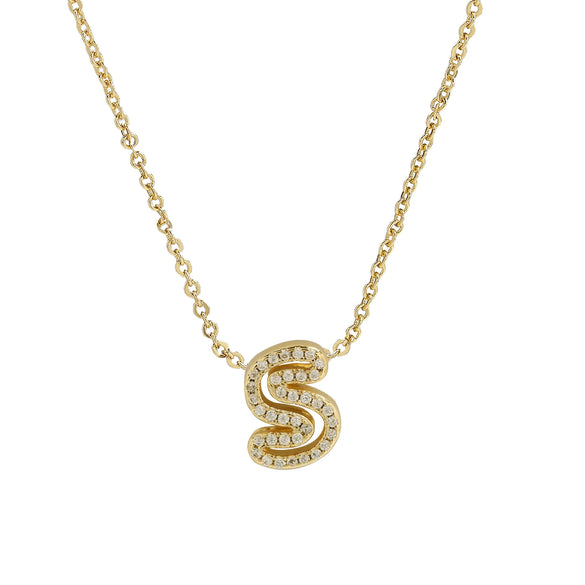Pendant Necklace Brass Copper Ochain With Letters Numbers Text Electroplating