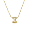 Pendant Necklace Brass Copper Ochain With Letters Numbers Text Electroplating