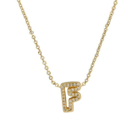 Pendant Necklace Brass Copper Ochain With Letters Numbers Text Electroplating