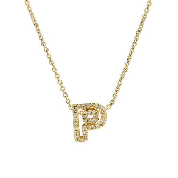 Pendant Necklace Brass Copper Ochain With Letters Numbers Text Electroplating