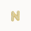 Pendant Necklace Brass Copper Zircon Balloon Bubble Chubby Alphabet Electroplating