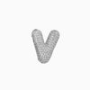 Pendant Necklace Brass Copper Zircon Balloon Bubble Chubby Alphabet Electroplating