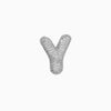Pendant Necklace Brass Copper Zircon Balloon Bubble Chubby Alphabet Electroplating