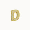 Pendant Necklace Brass Copper Zircon Balloon Bubble Chubby Alphabet Electroplating