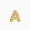 Pendant Necklace Brass Copper Zircon Balloon Bubble Chubby Alphabet Electroplating