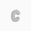 Pendant Necklace Brass Copper Zircon Balloon Bubble Chubby Alphabet Electroplating