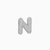 Pendant Necklace Brass Copper Zircon Balloon Bubble Chubby Alphabet Electroplating