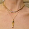 Pendant Necklace Carp Animal Zodiac Geometric Copper Electroplating Ball Chain Women's Personality Style