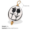 Pendant Necklace Ceramic 316L Stainless Steel Plated 18K Gold Marine Series Small Fish Starfish Shaped