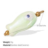 Pendant Necklace Ceramic 316L Stainless Steel Plated 18K Gold Marine Series Small Fish Starfish Shaped