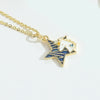 Pendant Necklace Clavicle Chain Cute Animal Style Copper With Mixed Gemstone Setting Star Shape Electroplating For Women