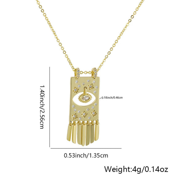 Pendant Necklace Copper Allmatch Animals Zodiac Electroplated Inlaid Zircon