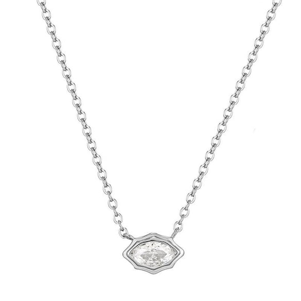 Pendant Necklace Copper Artificial Crystal Geometric Style Furnace Vacuum Plating For Women