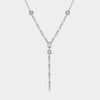 Pendant Necklace Copper Artificial Crystal Geometric Style Furnace Vacuum Plating For Women